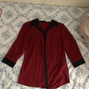 The Limited Red and Black Top - NEW